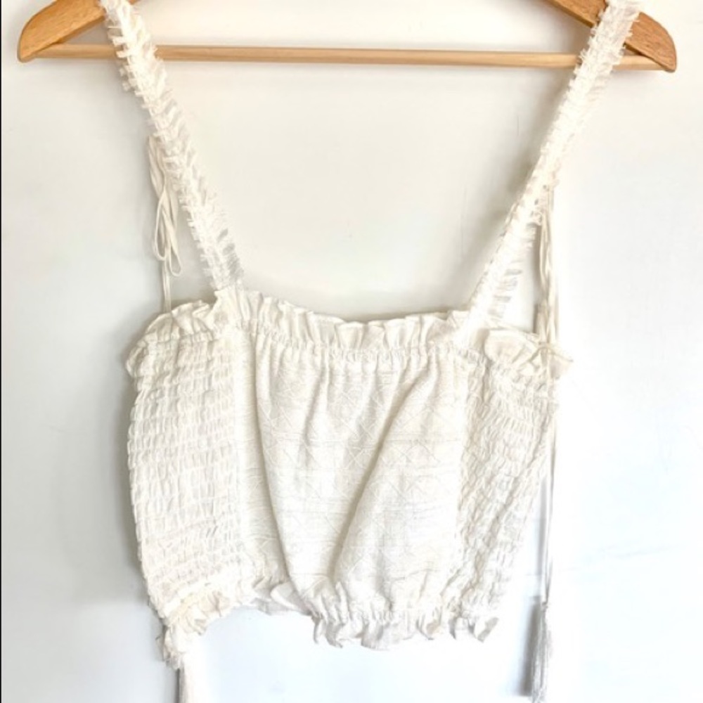 Sir the label - cropped top with tassel ties